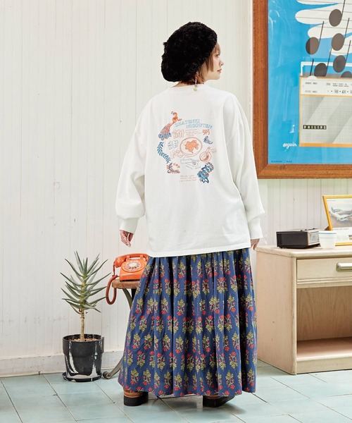 チャイハネ（チャイハネ）の「【チャイハネ】アロラロングスカート（スカート・レディース・マスタード/ネイビー/パープル/ブルー/ブラウン/グリーン/レッド/イエロー/ピンク・FREE）」の11枚目の写真