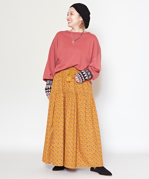 チャイハネ（チャイハネ）の「【チャイハネ】アロラロングスカート（スカート・レディース・マスタード/ネイビー/パープル/ブルー/ブラウン/グリーン/レッド/イエロー/ピンク・FREE）」の21枚目の写真