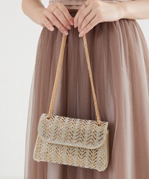 MISCH MASCH（ミッシュマッシュ）の「ラインストーンチェーンバッグ