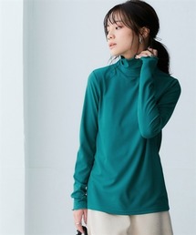 細リブハイネックカットソートップス