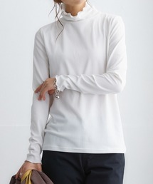 nissen | 細リブハイネックカットソートップス(Tシャツ/カットソー)