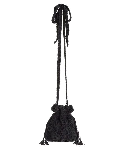 merry jenny(メリージェニー)の「おはなニットポシェット(ハンドバッグ・レディース・アイボリー/ブラック/ピンク・FREE)」の19枚目の写真