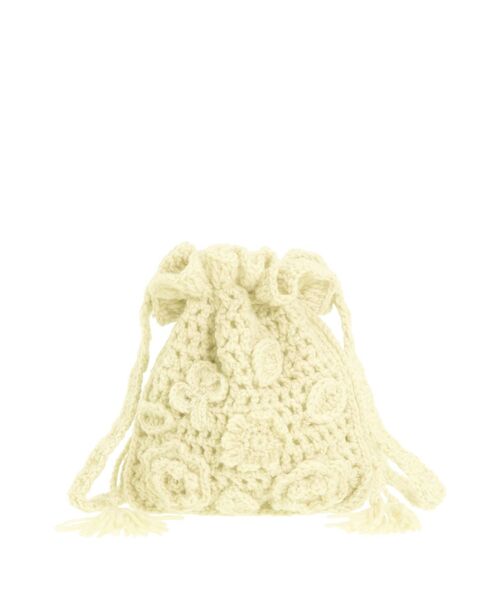 merry jenny(メリージェニー)の「おはなニットポシェット(ハンドバッグ・レディース・アイボリー/ブラック/ピンク・FREE)」の20枚目の写真