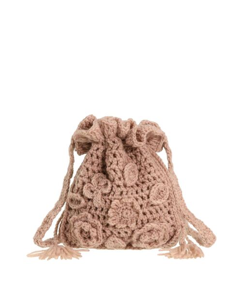 merry jenny(メリージェニー)の「おはなニットポシェット(ハンドバッグ・レディース・アイボリー/ブラック/ピンク・FREE)」の21枚目の写真