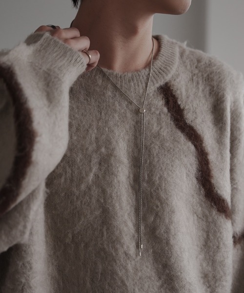 epnok(エプノック)の「シルバーループタイ(ネックレス・メンズ・シルバー・FREE)」の1枚目の写真