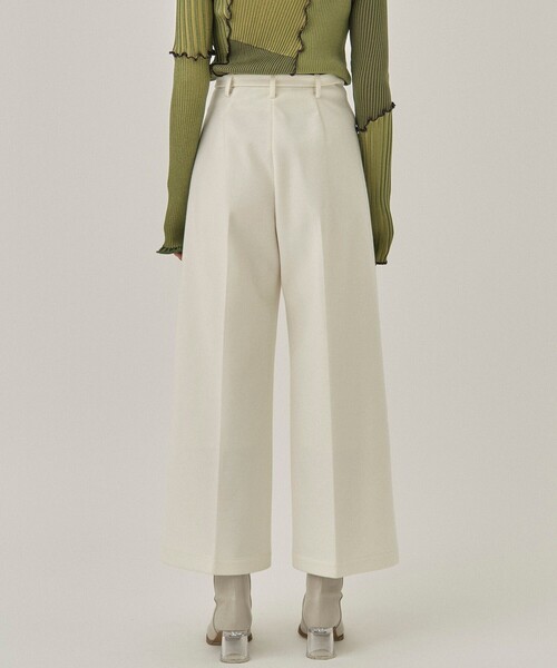 PUBLIC TOKYO（パブリックトウキョウ）の「エアリークロスベルテッドパンツ（スラックス・レディース・アイボリー/ミント/グレー・2/1）」の8枚目の写真