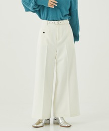 PUBLIC TOKYO | エアリークロスベルテッドパンツ(スラックス)