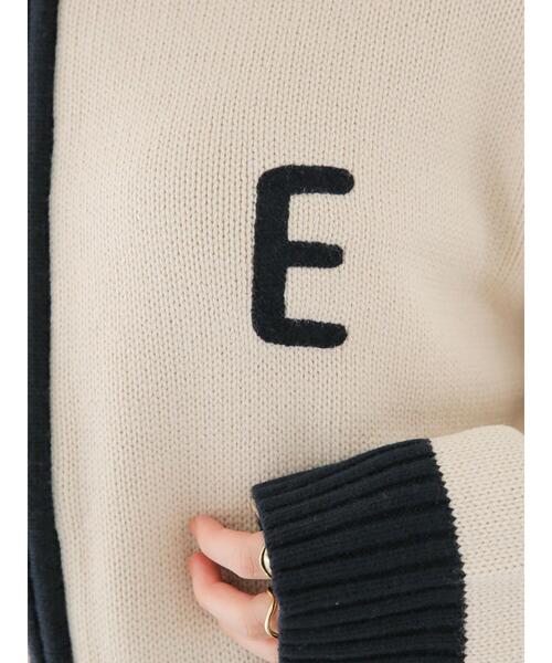 ehka sopo（エヘカソポ）の「ジップアップカーディガン（カーディガン/ボレロ・レディース・ボルドー/キナリ/ネイビー・F）」の18枚目の写真