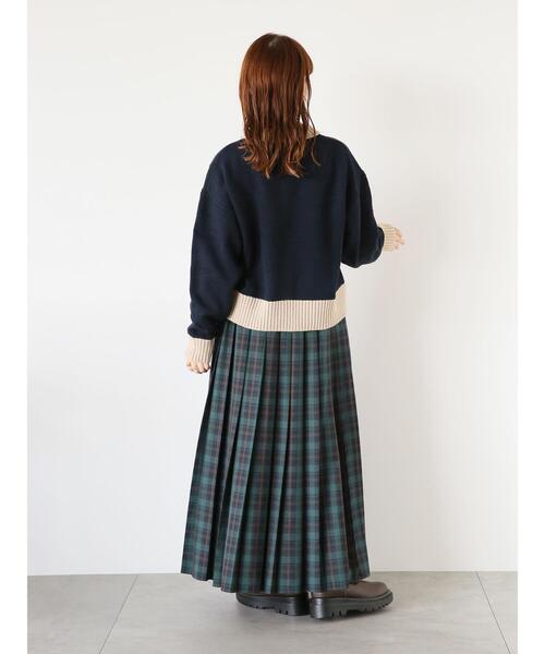 ehka sopo（エヘカソポ）の「ジップアップカーディガン（カーディガン/ボレロ・レディース・ボルドー/キナリ/ネイビー・F）」の22枚目の写真