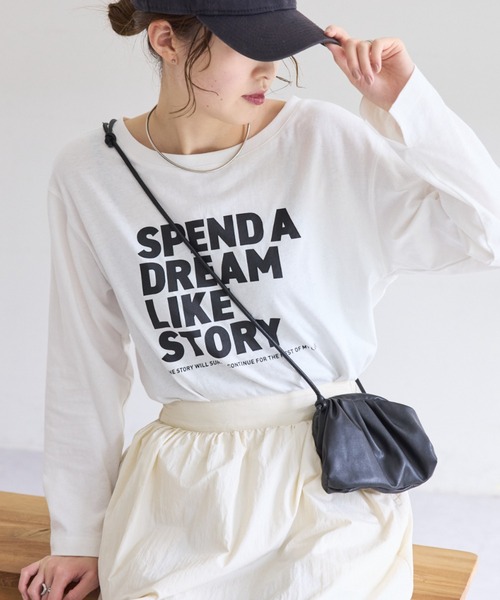 CIAOPANIC TYPY（チャオパニックティピー）の「アソートロゴ裾ラウンドTEE（Tシャツ/カットソー・レディース・グレー/ホワイト系その他2/ホワイト・ONE SIZE）」の3枚目の写真