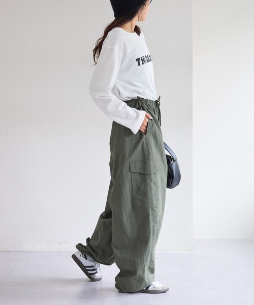 CIAOPANIC TYPY（チャオパニックティピー）の「アソートロゴ裾ラウンドTEE（Tシャツ/カットソー・レディース・グレー/ホワイト系その他2/ホワイト・ONE SIZE）」の10枚目の写真