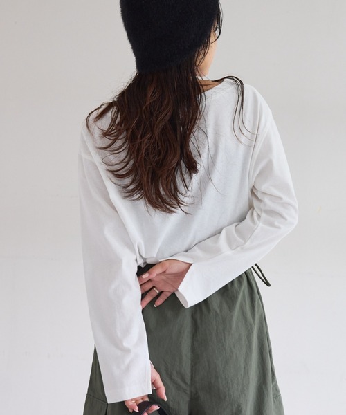 CIAOPANIC TYPY（チャオパニックティピー）の「アソートロゴ裾ラウンドTEE（Tシャツ/カットソー・レディース・グレー/ホワイト系その他2/ホワイト・ONE SIZE）」の7枚目の写真