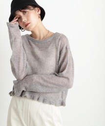 N.（N. Natural Beauty Basic） | ◆モヘヤ混ゆるクロップドニット(ニット/セーター)