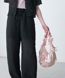 【forksy.】メタリックシャーリングショルダーバッグ