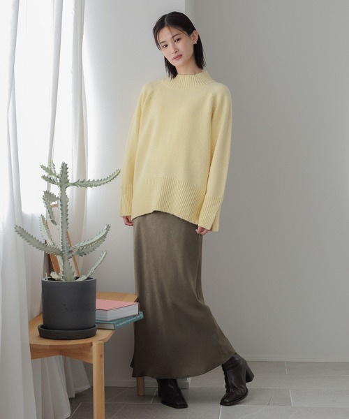 LOWRYS FARM（ローリーズファーム）の「モチモチハイネックプルオーバーＬＳ　968925（ニット/セーター・レディース・ブラック/グレー/イエロー/ブルー/アイボリー・FREE）」の12枚目の写真