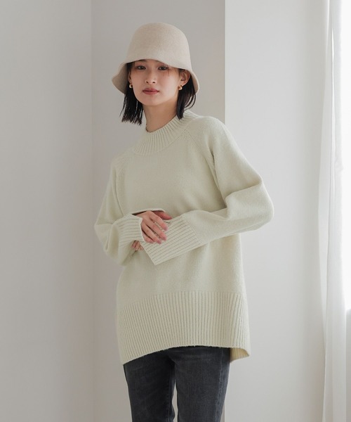 LOWRYS FARM（ローリーズファーム）の「モチモチハイネックプルオーバーＬＳ　968925（ニット/セーター・レディース・ブラック/グレー/イエロー/ブルー/アイボリー・FREE）」の16枚目の写真