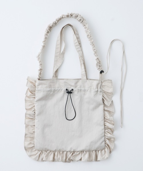 CIAOPANIC TYPY（チャオパニックティピー）の「フリルギャザー2WAYBAG（ショルダーバッグ・レディース・シャンパン/ピンク/ブラック/シルバー・ONE SIZE）」の17枚目の写真