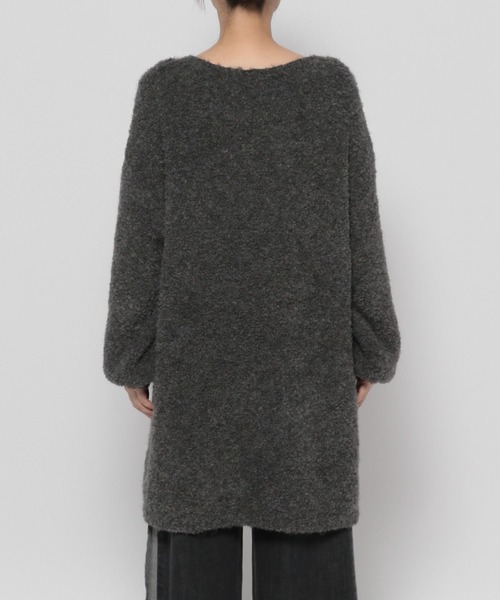 LEPSIM（レプシィム）の「3.5ゲージブークレミニニットワンピース　970839（ワンピース・レディース・チャコールグレー/モカ/スモークピンク・FREE）」の16枚目の写真