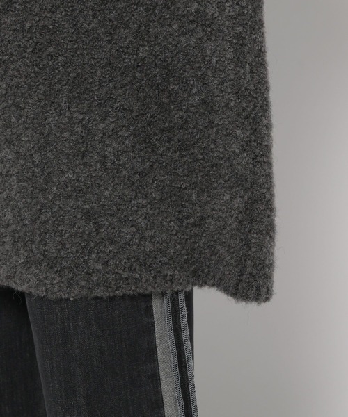 LEPSIM（レプシィム）の「3.5ゲージブークレミニニットワンピース　970839（ワンピース・レディース・チャコールグレー/モカ/スモークピンク・FREE）」の20枚目の写真