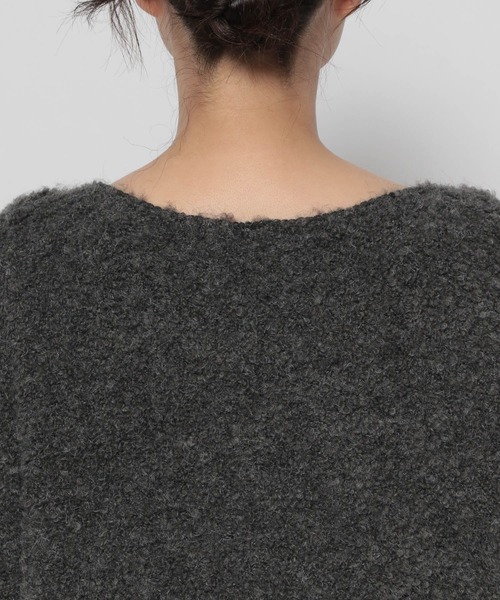 LEPSIM（レプシィム）の「3.5ゲージブークレミニニットワンピース　970839（ワンピース・レディース・チャコールグレー/モカ/スモークピンク・FREE）」の21枚目の写真