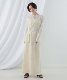 Ray BEAMS | Ray BEAMS / ラメ リンクル ビスチェ ワンピース(ワンピース)