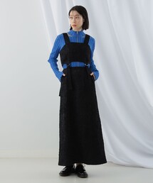 Ray BEAMS | Ray BEAMS / ラメ リンクル ビスチェ ワンピース(ワンピース)