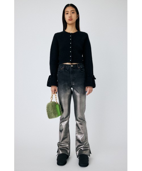MOUSSY（マウジー）の「F/PEARL BUTTON カーディガン