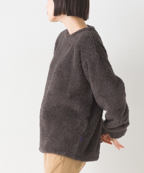 OMNES(オムネス)の「あったかふわシャギープルオーバー長袖(Tシャツ/カットソー・レディース・チャコール/ネイビー/ピンク/ホワイト×ブルー/オフホワイト・LARGE/MEDIUM)」の10枚目の写真