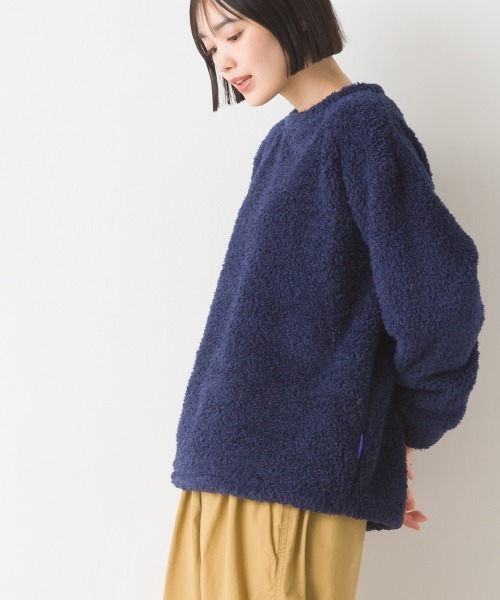 OMNES(オムネス)の「あったかふわシャギープルオーバー長袖(Tシャツ/カットソー・レディース・チャコール/ネイビー/ピンク/ホワイト×ブルー/オフホワイト・LARGE/MEDIUM)」の16枚目の写真