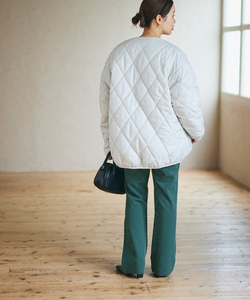 セール】裏起毛ジョーゼットピンタックフレアパンツ（その他
