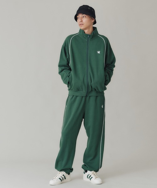 XLARGE(エクストララージ)の「EMBROIDERED LOGO PIPING SWEATPANTS(スウェットパンツ・メンズ・グリーン/ネイビー/ブラック・M/L/XL/S)」の14枚目の写真