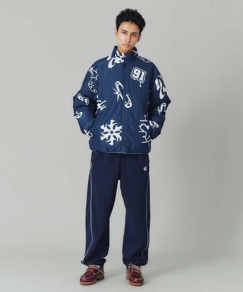 XLARGE(エクストララージ)の「EMBROIDERED LOGO PIPING SWEATPANTS(スウェットパンツ・メンズ・グリーン/ネイビー/ブラック・M/L/XL/S)」の21枚目の写真