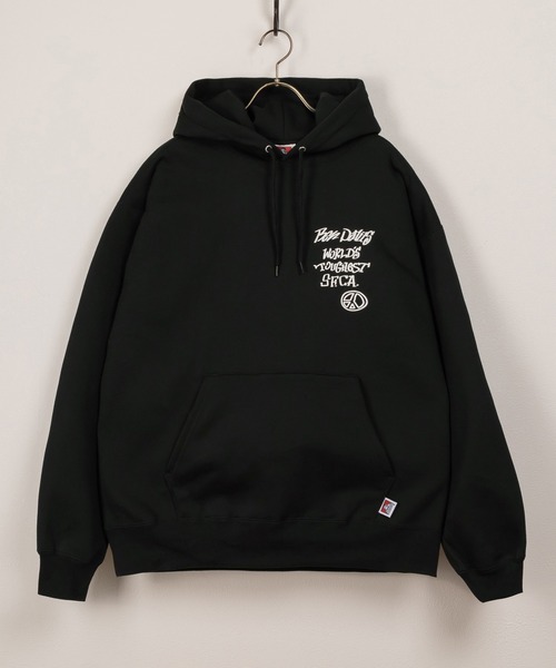 BEN DAVIS（ベンデイビス）の「【BENDAVIS／ベンデイビス】 BEN GRATEFUL HD/フードロゴ＆バックプリント/ビッグシルエット/裏起毛（パーカー・メンズ・アッシュグレー/オレンジ/グリーン/ブラック・M/L/XL）」の10枚目の写真