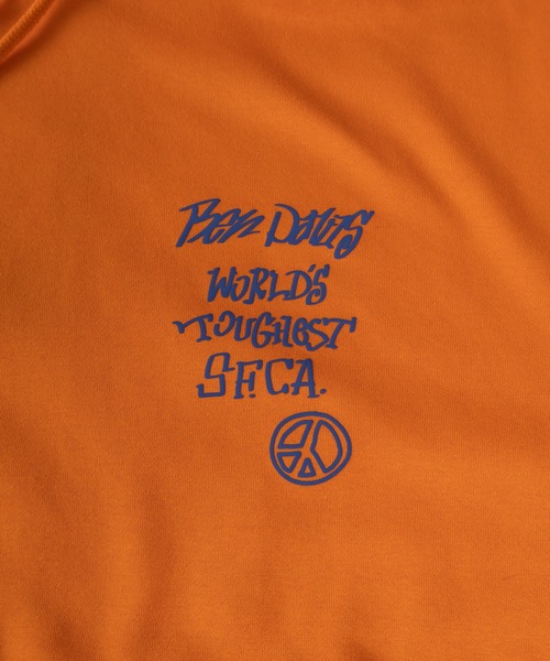 BEN DAVIS（ベンデイビス）の「【BENDAVIS／ベンデイビス】 BEN GRATEFUL HD/フードロゴ＆バックプリント/ビッグシルエット/裏起毛（パーカー・メンズ・アッシュグレー/オレンジ/グリーン/ブラック・M/L/XL）」の19枚目の写真