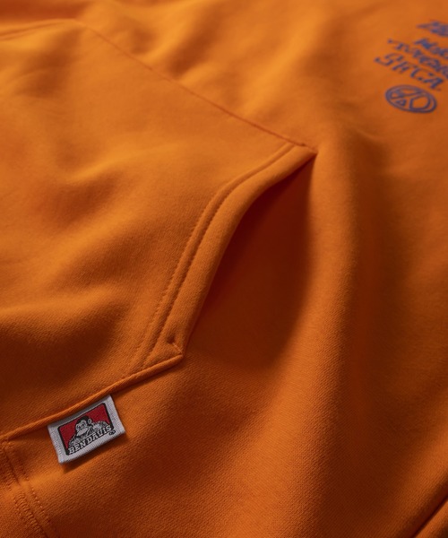 BEN DAVIS（ベンデイビス）の「【BENDAVIS／ベンデイビス】 BEN GRATEFUL HD/フードロゴ＆バックプリント/ビッグシルエット/裏起毛（パーカー・メンズ・アッシュグレー/オレンジ/グリーン/ブラック・M/L/XL）」の22枚目の写真