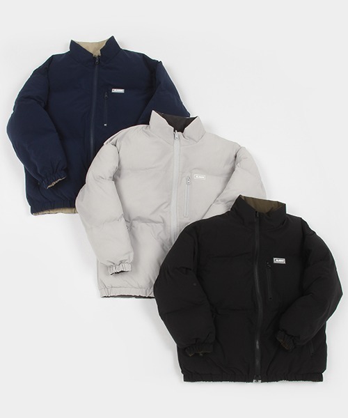 XLARGE KIDS（エクストララージキッズ）の「機能中綿リバーシブルブルゾン（ブルゾン・キッズ・ブラック/グレー/ネイビー・110cm/100cm/90cm/120cm/130cm/140cm/80ｃｍ）」の4枚目の写真