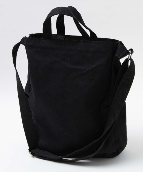 BEN DAVIS（ベンデイビス）の「∴WEGO/BENDAVIS LARGETOTE（ショルダーバッグ・メンズ・ブラック/ナチュラル・FREE）」の7枚目の写真