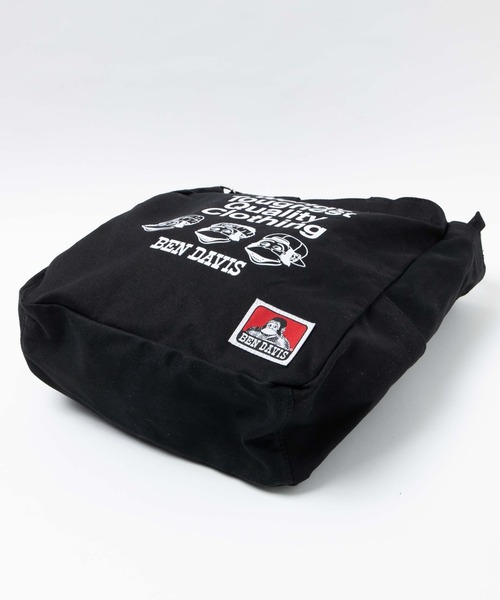 BEN DAVIS（ベンデイビス）の「∴WEGO/BENDAVIS LARGETOTE（ショルダーバッグ・メンズ・ブラック/ナチュラル・FREE）」の12枚目の写真