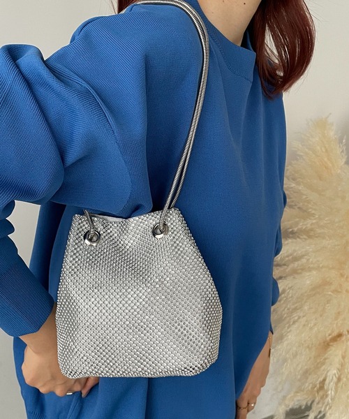 210nouve(トゥージュヌーブ)の「スパンコールミニショルダーバッグ(ショルダーバッグ・レディース・シルバー/ゴールド/ブラック・FREE)」の1枚目の写真