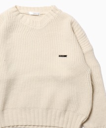 MEDIUM CREW NECK KNIT / ミディ丈クルーカラーニット