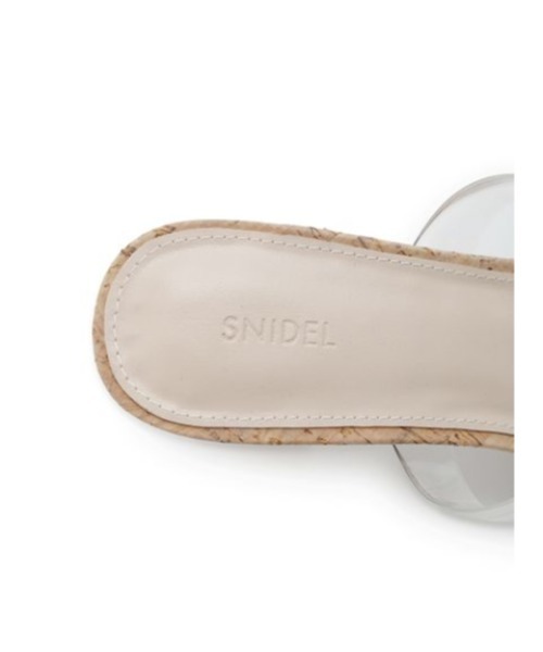 SNIDEL(スナイデル)の「バリエミュール(サンダル・レディース・クリア/ブラック/アイボリー/サックスブルー・MEDIUM/LARGE/SMALL)」の13枚目の写真