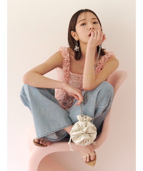 SNIDEL(スナイデル)の「バリエミュール(サンダル・レディース・クリア/ブラック/アイボリー/サックスブルー・MEDIUM/LARGE/SMALL)」の21枚目の写真