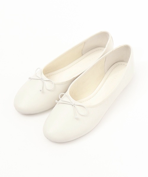 LOWRYS FARM(ローリーズファーム)の「リボンバレエシューズ 995934(バレエシューズ・レディース・ホワイト/ブラック/シルバー・MEDIUM/LARGE/SMALL)」の8枚目の写真