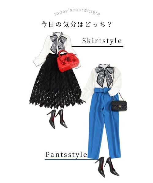 Sawa a la mode(サワアラモード)の「ボウタイリボンブラウス(シャツ/ブラウス・レディース・ホワイト/ベージュ・FREE)」の21枚目の写真