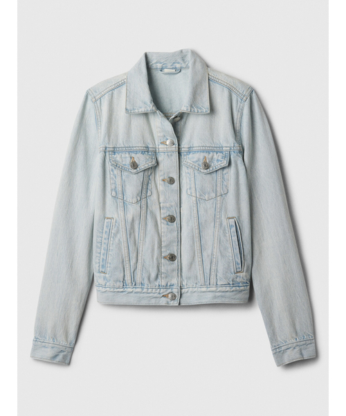 GAP(ギャップ)の「ウォッシュウェル アイコン デニムジャケット(デニムジャケット・レディース・ライトインディゴブルー・S/M/XS/XXS/L)」の3枚目の写真