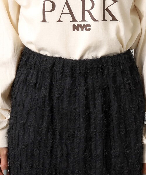 OPAQUE.CLIP(オペークドットクリップ)の「◆2WAY チュールフリンジナロースカート【洗濯機洗い可】(スカート・レディース・ブラック/ライトベージュ/ライトブルー・38/40)」の16枚目の写真