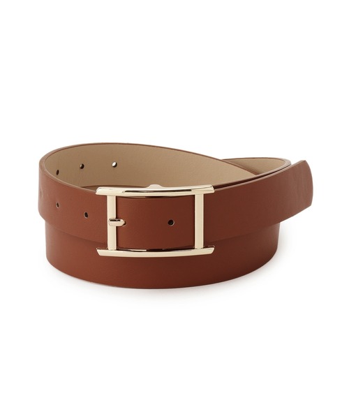 VIS(ビス)の「28mmラインスクエアバックルベルト(ベルト・レディース・ブラック/キャメル/ベージュ系その他2・FREE)」の3枚目の写真