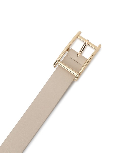 VIS(ビス)の「28mmラインスクエアバックルベルト(ベルト・レディース・ブラック/キャメル/ベージュ系その他2・FREE)」の5枚目の写真