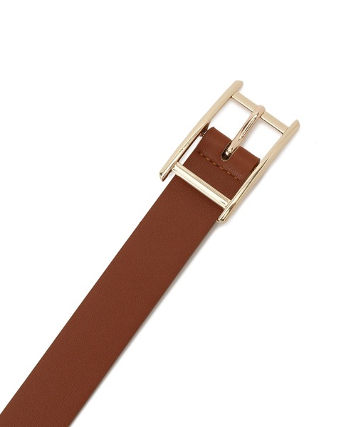VIS(ビス)の「28mmラインスクエアバックルベルト(ベルト・レディース・ブラック/キャメル/ベージュ系その他2・FREE)」の11枚目の写真