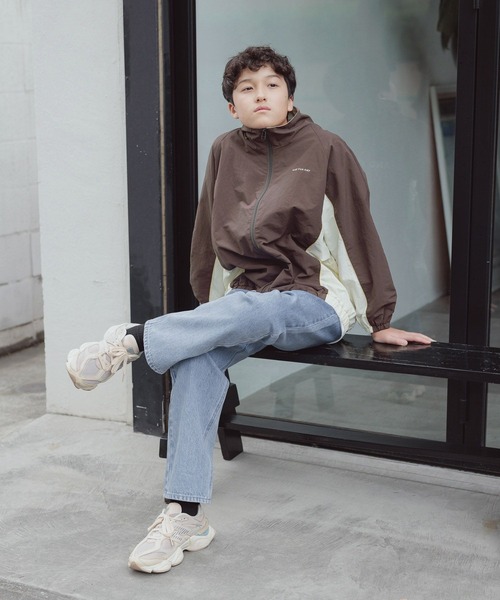 GLOBAL WORK(グローバルワーク)の「撥水切り替えブルゾン/AND YUA ANY/100686(ブルゾン・キッズ・ブラウン/ブラック・150cm/160cm)」の20枚目の写真